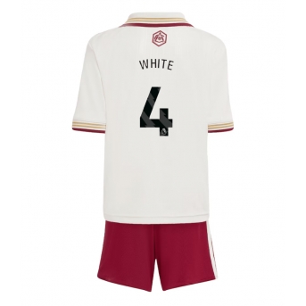 Arsenal Ben White #4 Maglia Gara Terza Repliche 2025-26 Bambino Maniche Corte